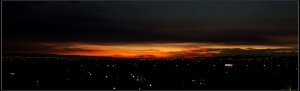 2013/7/29夕陽,天有異相