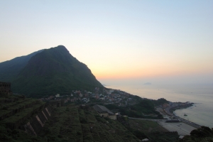 東北角濱海公路陰陽海s型灣道夜景