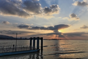 淡水渡船頭..夕照