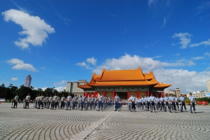 100年三軍樂儀隊.自由廣場排練