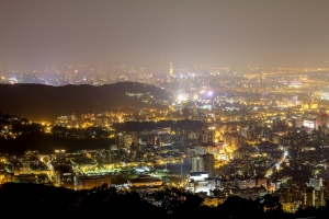 陽明山-文化大學後山夜景