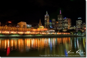墨爾本亞拉河 (Yarra River) 夜景
