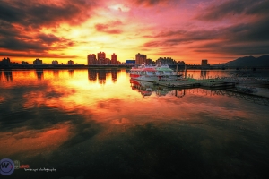 台北 夕燒大稻埕