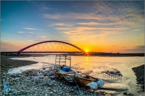 竹圍彩虹橋．日落＆夜幕