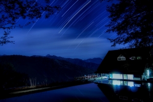 武陵農場，星軌、銀河、日出、紫藤花賞艷