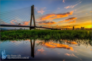新北大橋．康芮颱風來臨前夕彩