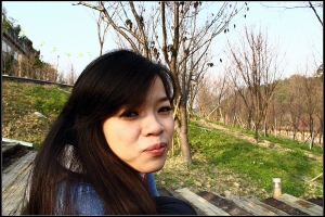 與愛人一同看櫻花