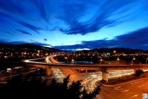 小碧潭捷運站夜景~