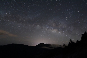 合歡山銀河、星軌爆肝行