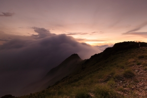 環島第一天 合歡山 雲海 電閃 銀河