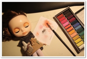 大眼娃娃 拍攝眼睛可以變色