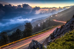 合歡山。昆陽夕照 一張流