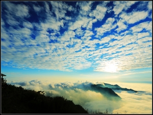 火燒的夕照-嘉義縣隙頂之美