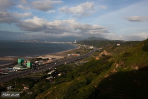 林口火力發電廠霞光