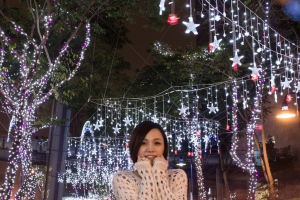 後簾同步閃光練習之女王新北耶誕城夜拍