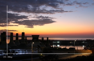 富基漁港夕陽