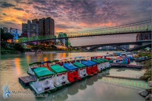 碧潭風景區．日落＆夜