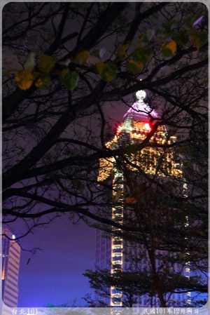 台北101倒數(有礙眼柱子)