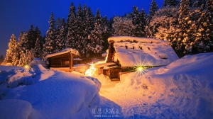 日本【冬天合掌村點燈】雪境。幻夜。童話屋～