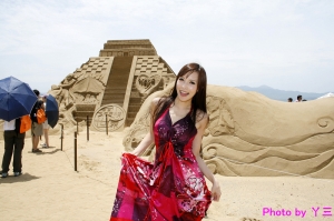 ▲福隆沙雕藝術季▼+(MOTO)陽光美女大學生Fion