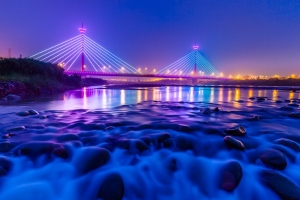 苗栗新東大橋夜色