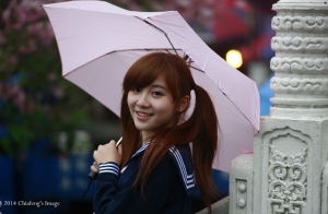 萌妹mika天元宮櫻花外拍