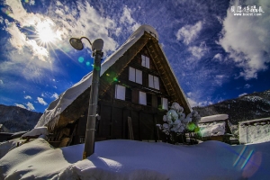 【冬天打燈的合掌村】漫步雪國。世界遺產の巡禮！