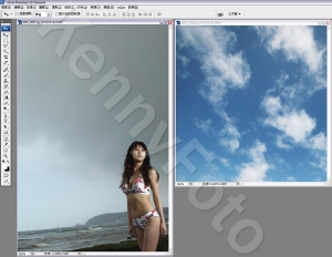 Photoshop  變天