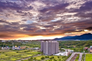 自家頂樓的晨彩與夕景