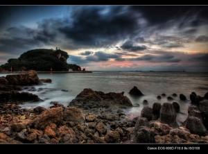 西子灣雄鎮北門夕陽