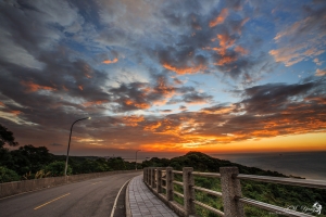 新北 林口觀海橋夕色