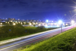 夜拍、車軌練習