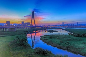 台北日出、日落(HDR)