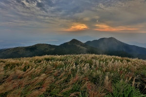 大屯山夕景