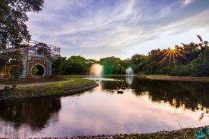 東海大學~東海湖夕照!!