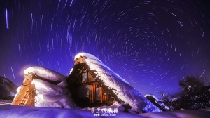日本【冬天合掌村點燈】幻の夢月夜。