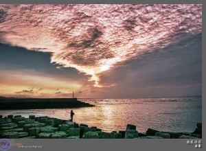 苗栗竹南 龍鳳漁港夕雲彩