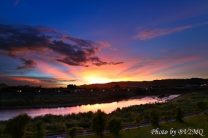 康芮颱風夕彩