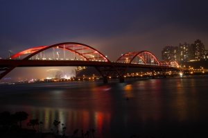 關渡大橋夜拍