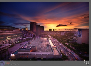 台北 火雲夕燒信義區