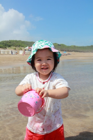 夏日戲水玩沙之美少女萌萌照