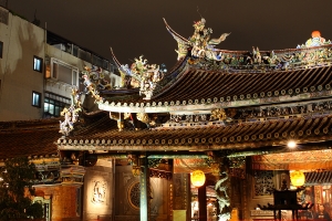 沒有帶廣角鏡頭的保安宮夜景