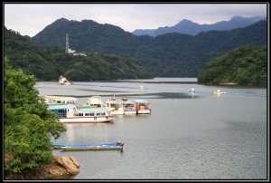 石門水庫的山水美景