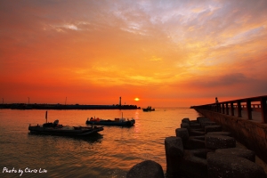 滿載而歸---海山漁港夕照