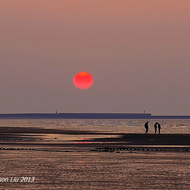 20131231夕陽-新月沙灘