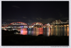 關渡大橋夜景