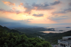 九份山城 老街夜色