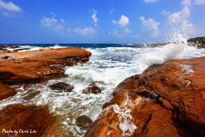 藍天白雲海浪奇石---東北角風景區