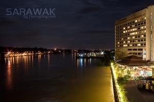 砂撈越的夜景