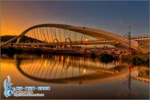 新店‧陽光橋‧夜倒影變化